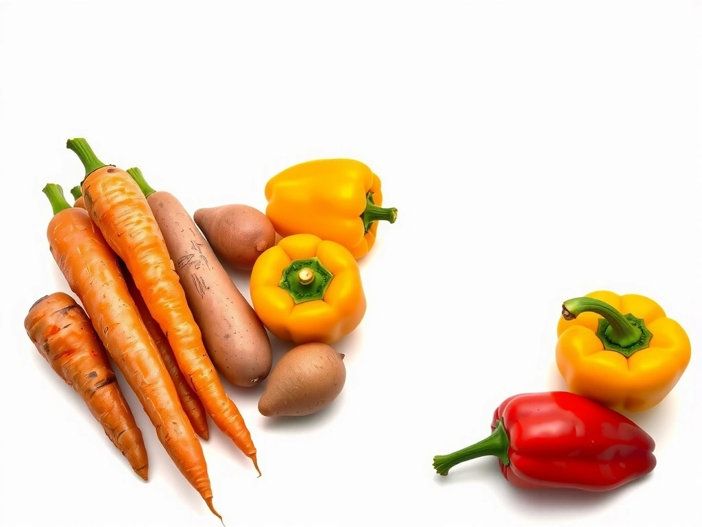 Carrots and sweet potatoes, rich in Vitamin A
